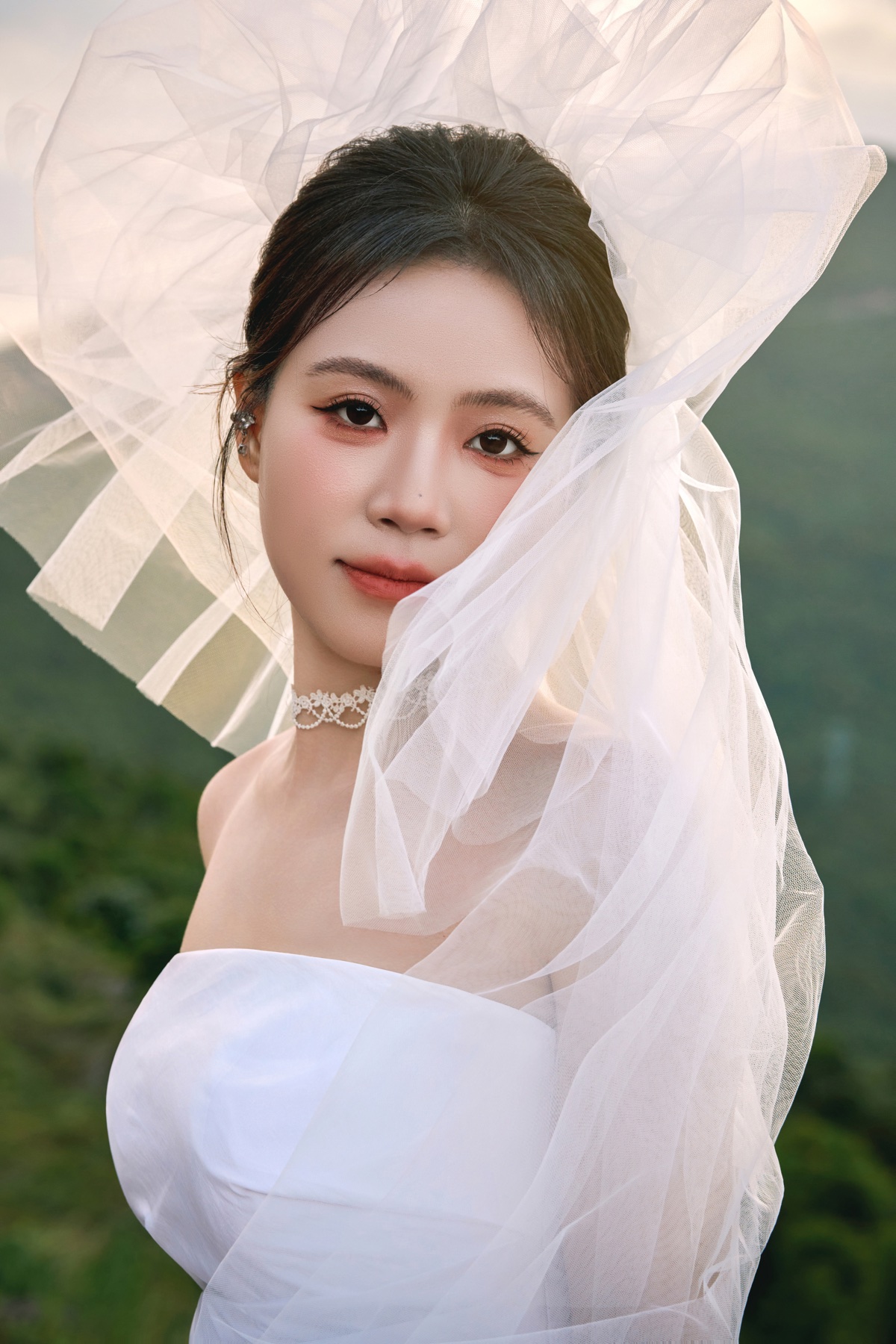 张宣的婚纱肖像